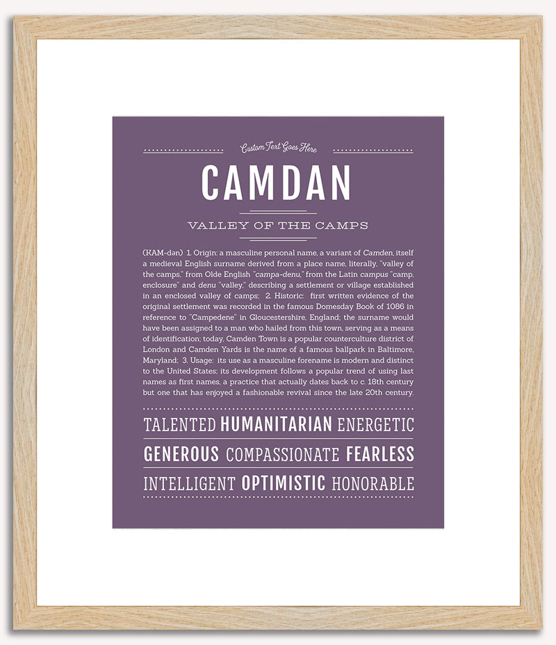 Camdan | Name Art Print