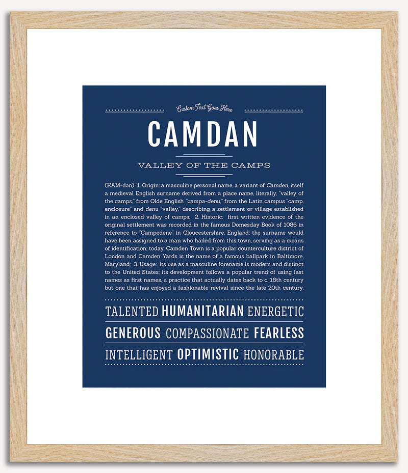 Camdan | Name Art Print