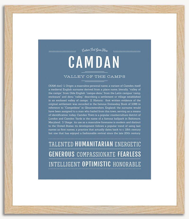 Camdan | Name Art Print