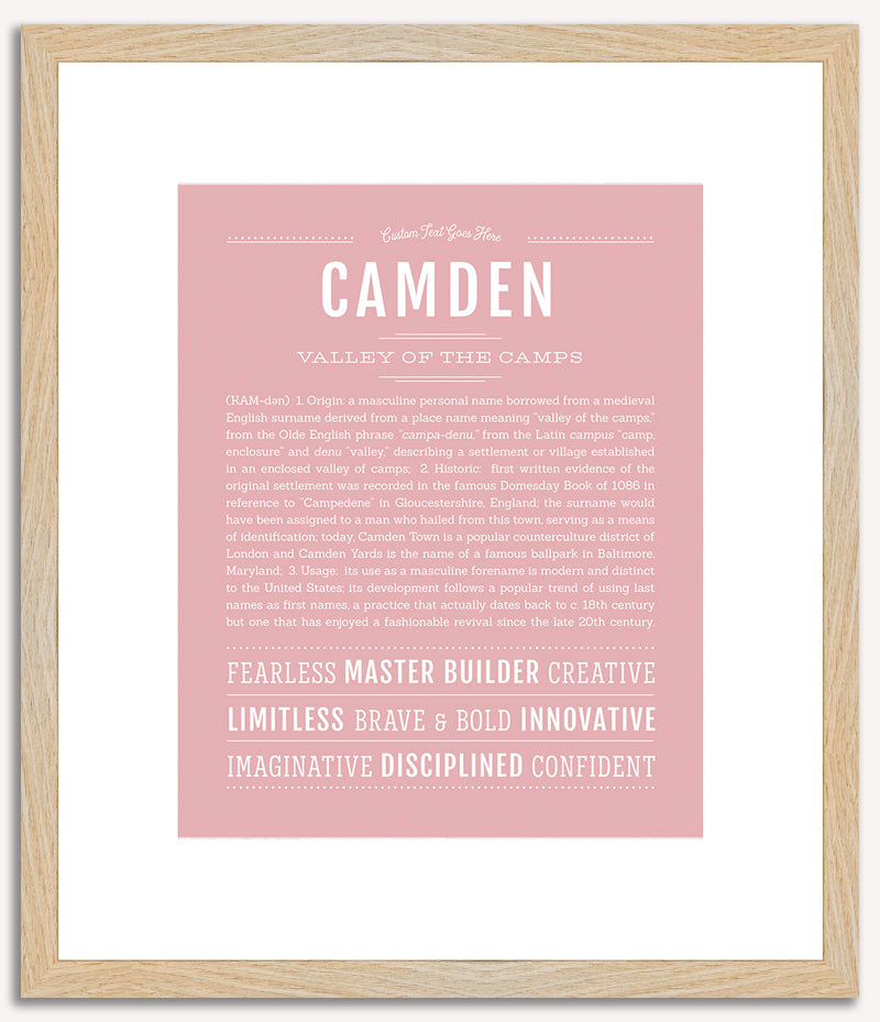 Camden | Name Art Print