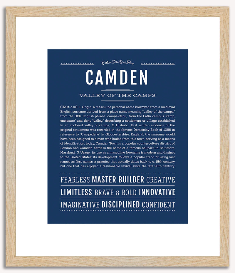 Camden | Name Art Print