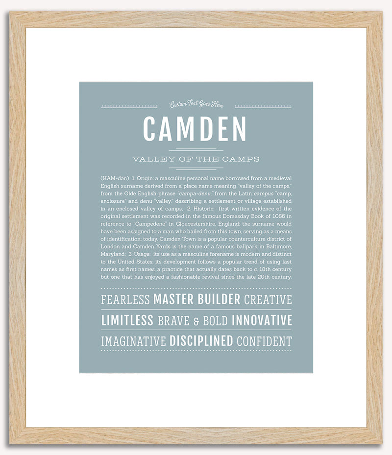 Camden | Name Art Print