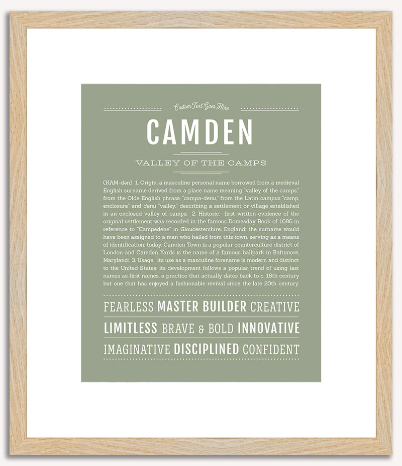 Camden | Name Art Print