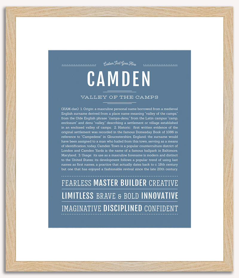 Camden | Name Art Print