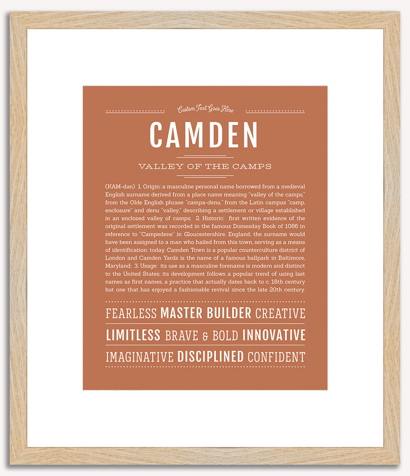 Camden | Name Art Print