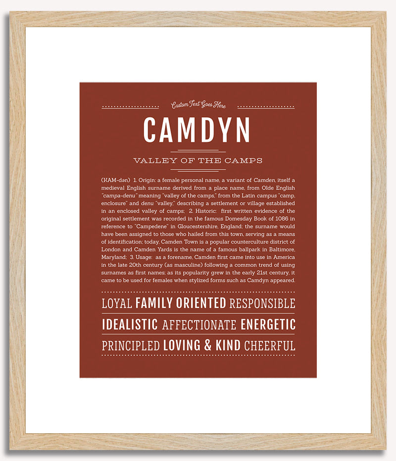 Camdyn (female) | Name Art Print