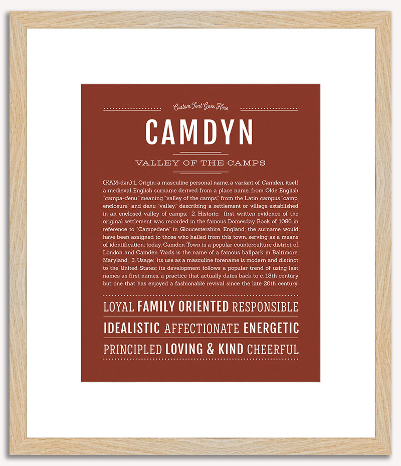 Camdyn (male) | Name Art Print