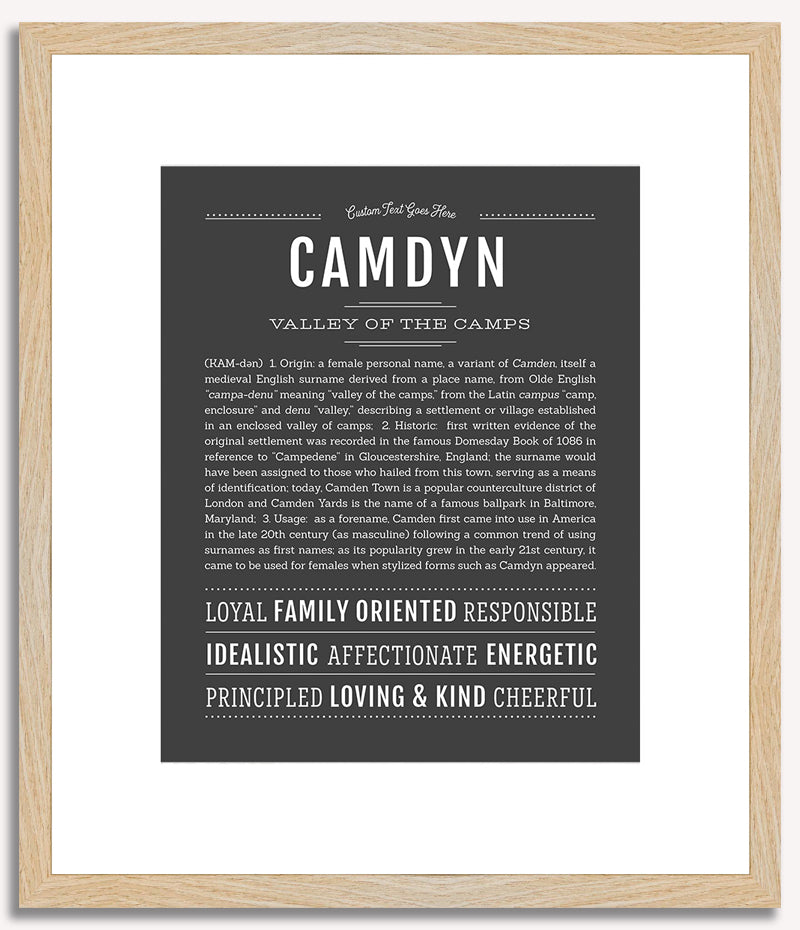 Camdyn (female) | Name Art Print