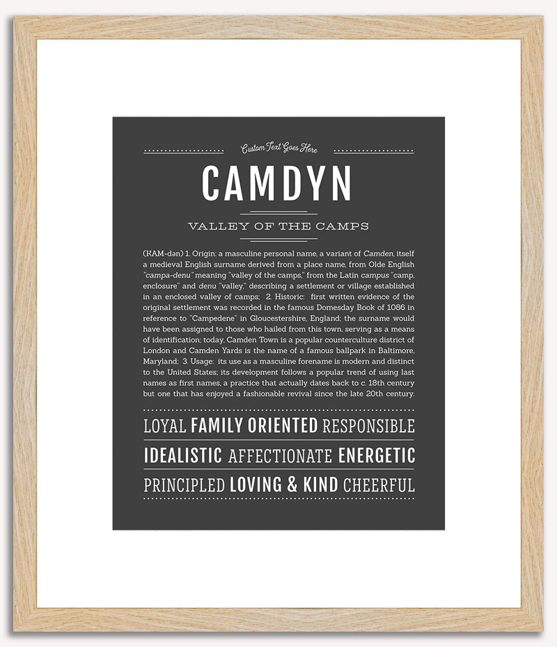 Camdyn (male) | Name Art Print