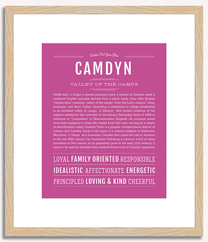 Camdyn (male) | Name Art Print