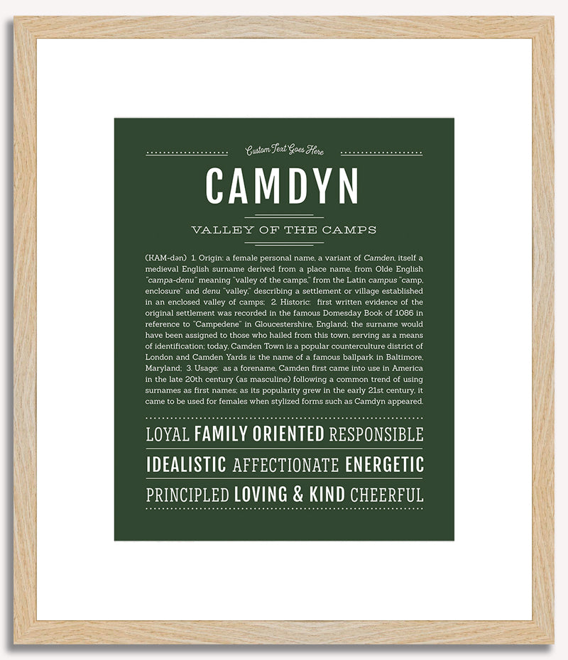 Camdyn (female) | Name Art Print