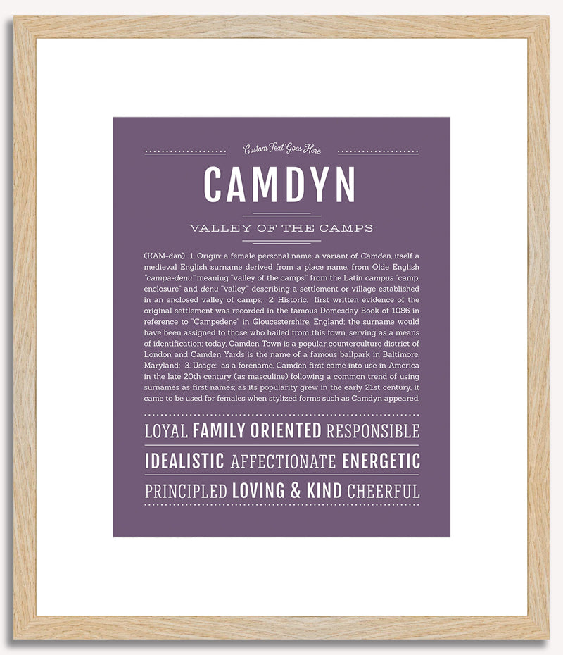 Camdyn (female) | Name Art Print