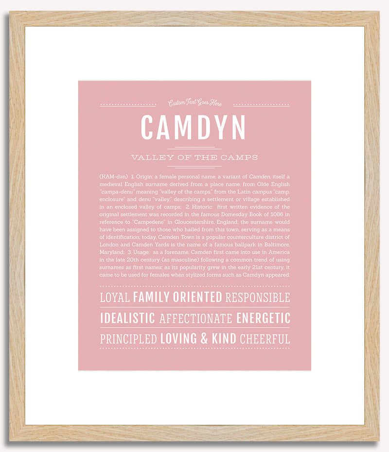 Camdyn (female) | Name Art Print