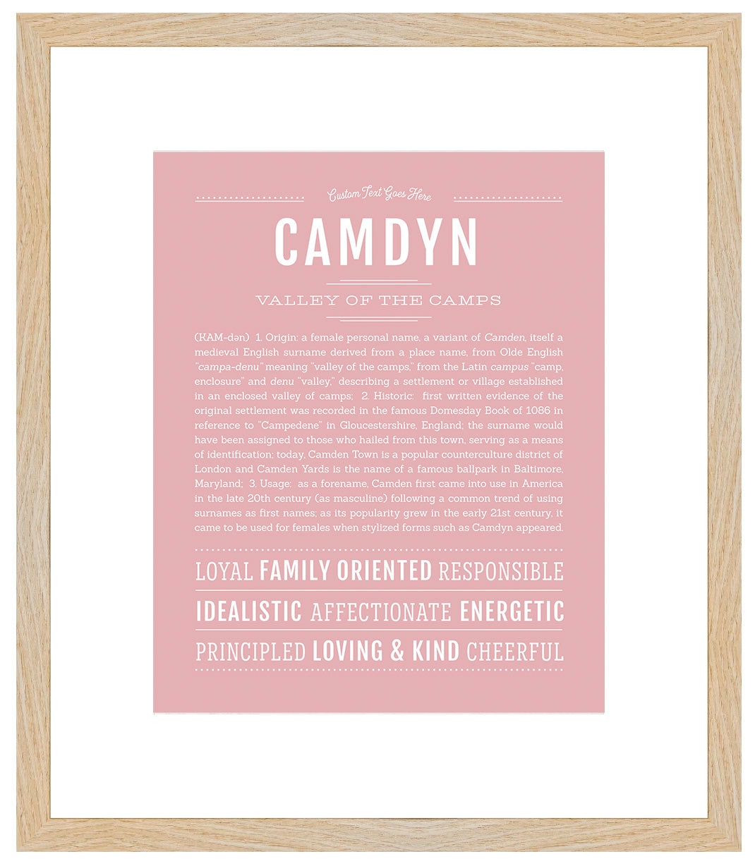 Camdyn (male) | Name Art Print