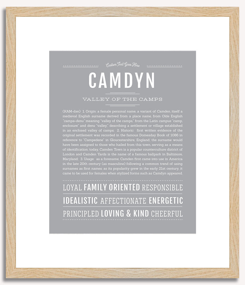 Camdyn (female) | Name Art Print