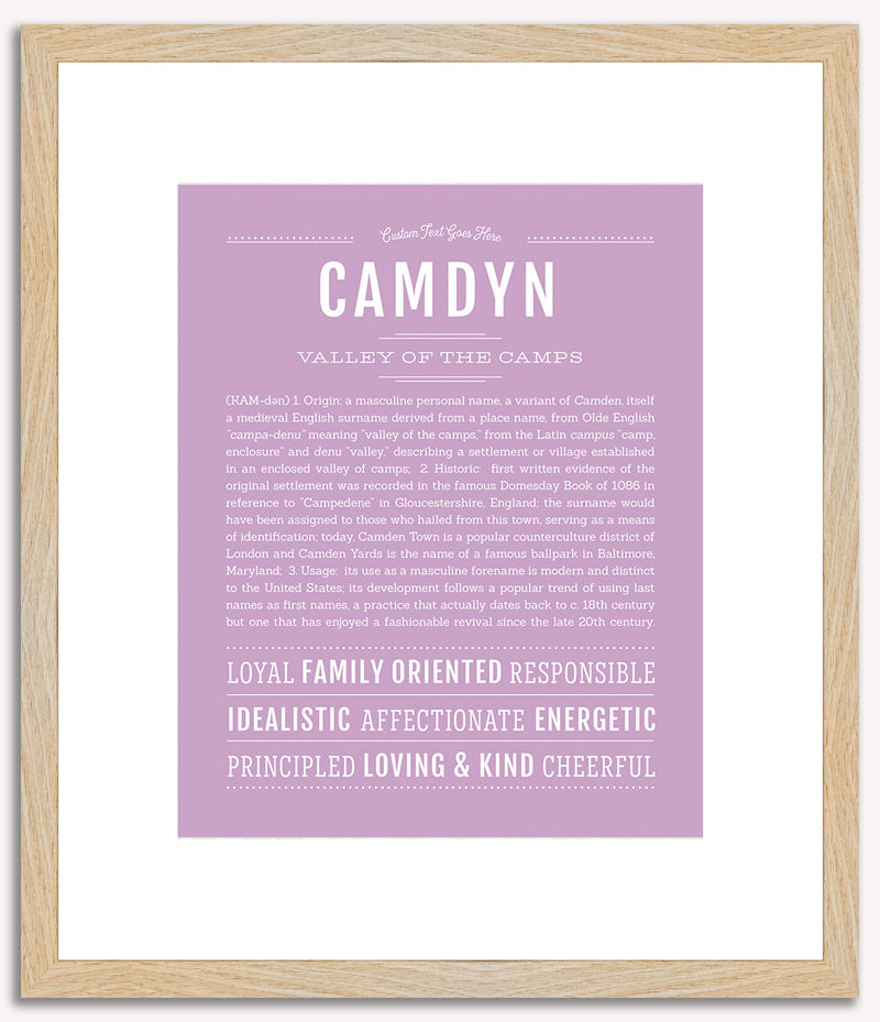 Camdyn (male) | Name Art Print