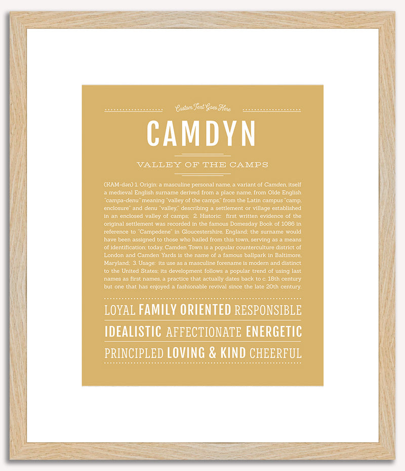 Camdyn (male) | Name Art Print