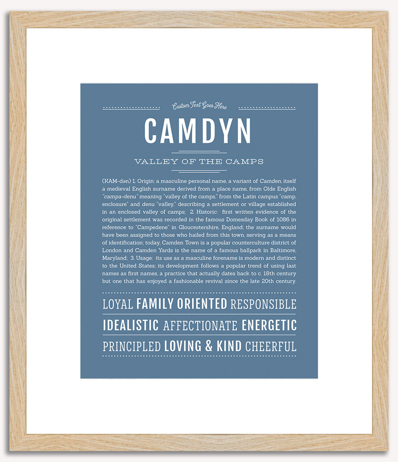 Camdyn (male) | Name Art Print