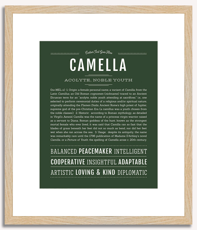 Camella | Name Art Print