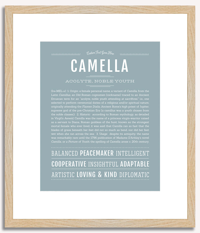 Camella | Name Art Print