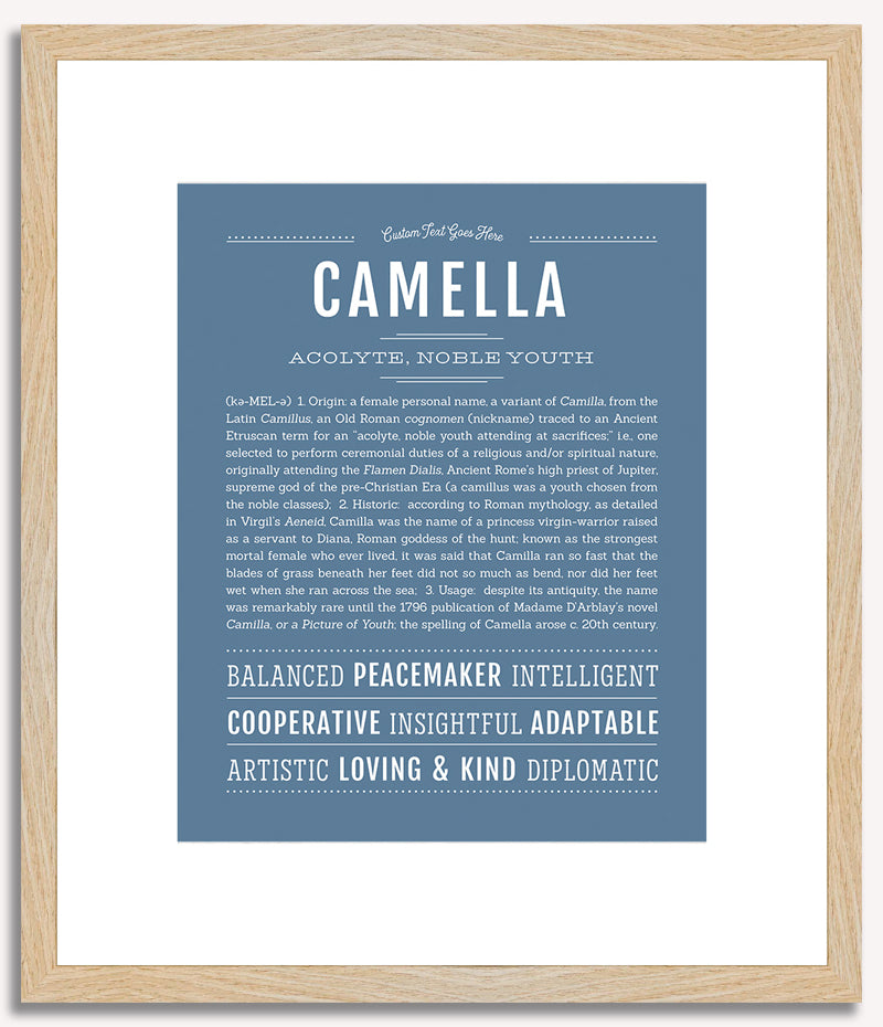 Camella | Name Art Print