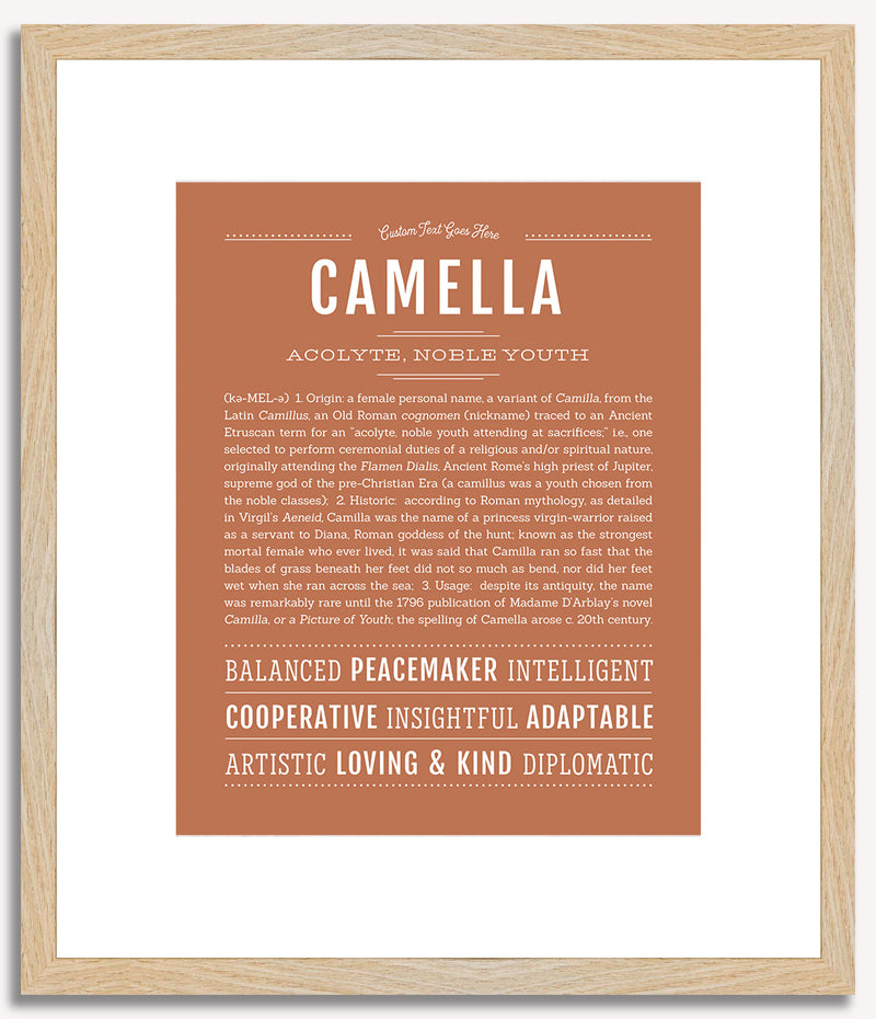 Camella | Name Art Print