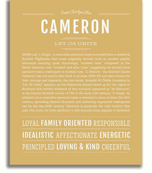 Frame Options | Matte Gold | No Frame