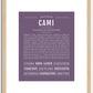 Cami | Name Art Print