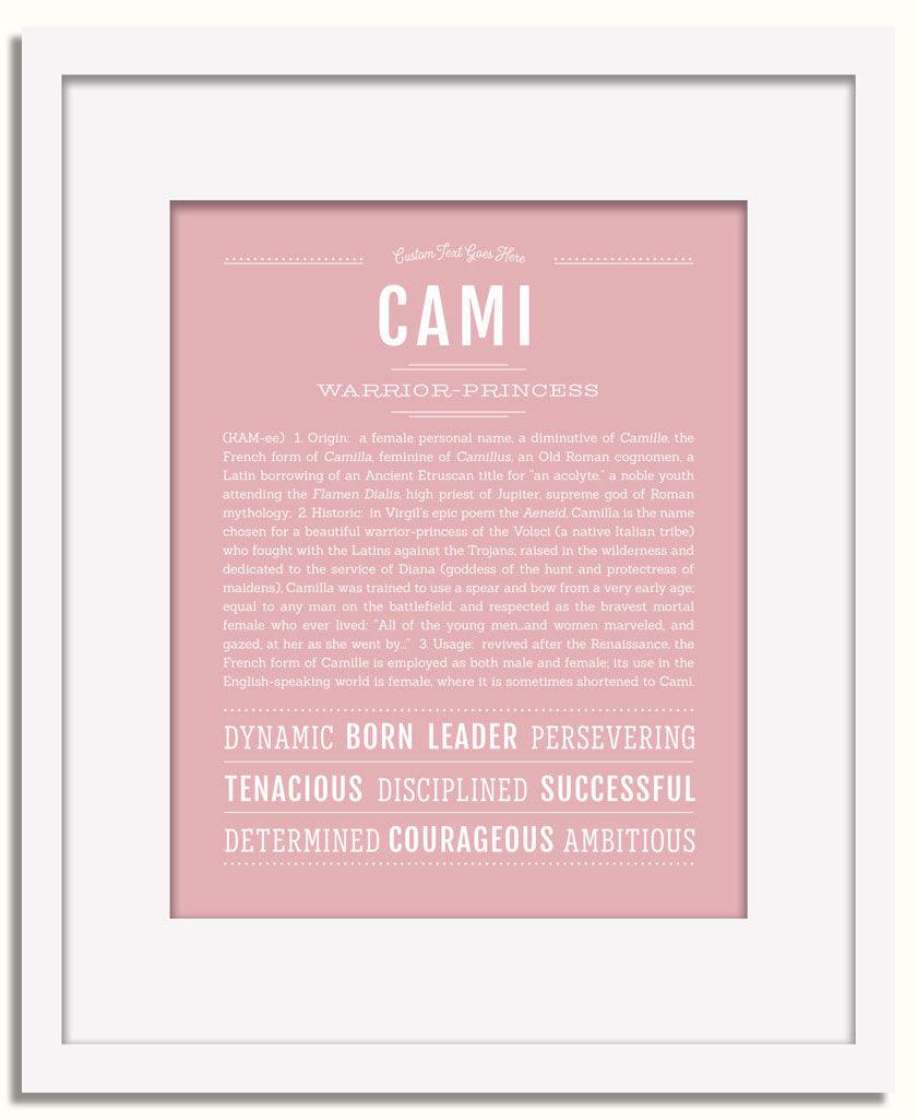 Frame Options | Dusty Rose | White Frame, Matted