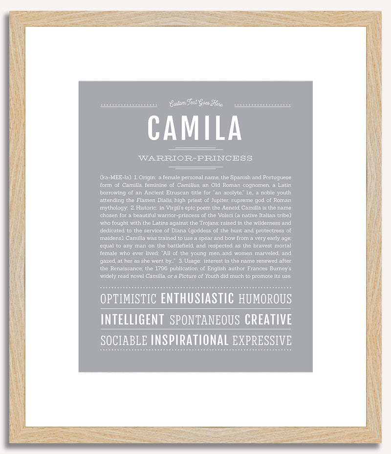 Camila | Name Art Print