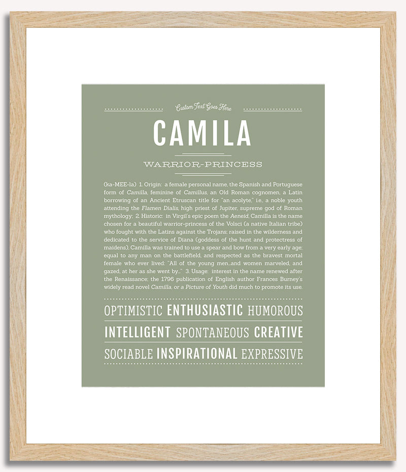 Camila | Name Art Print