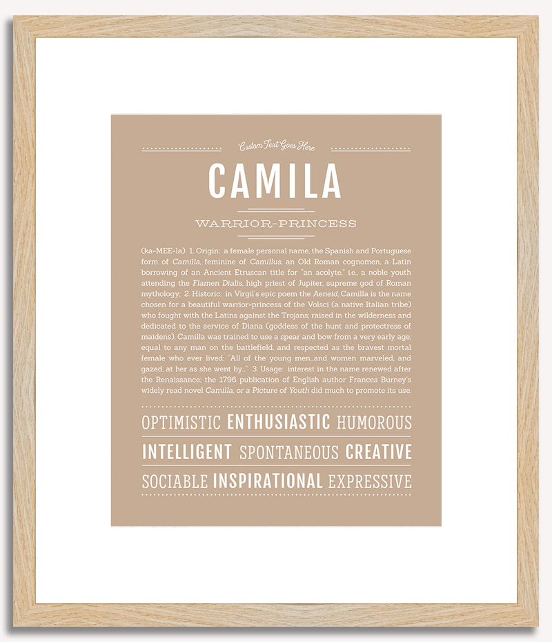 Camila | Name Art Print