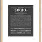 Camilla | Name Art Print