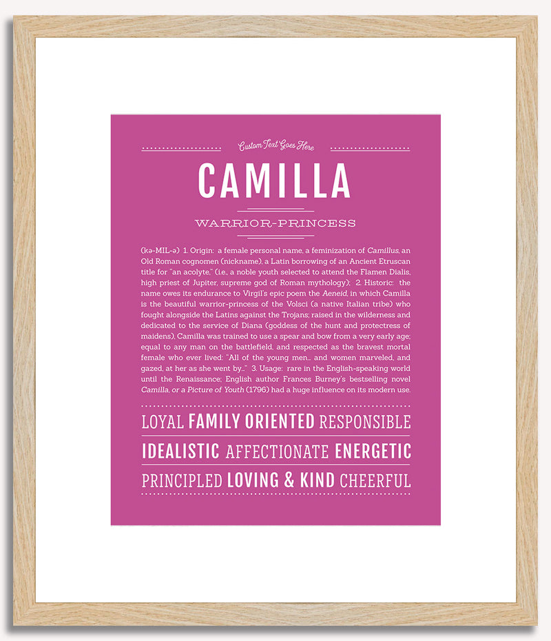 Camilla | Name Art Print