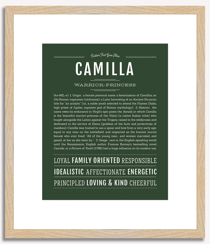 Camilla | Name Art Print