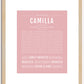 Camilla | Name Art Print