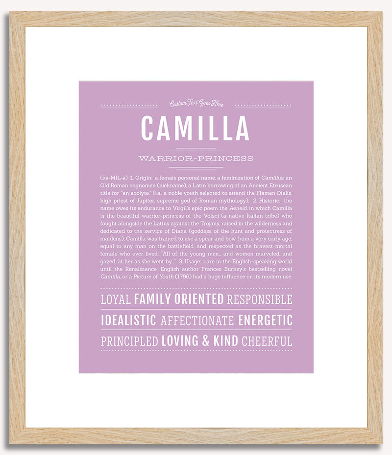 Camilla | Name Art Print