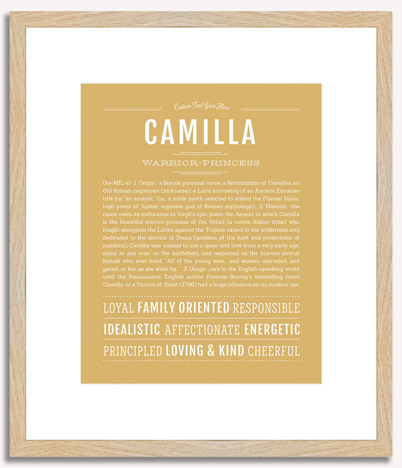 Camilla | Name Art Print