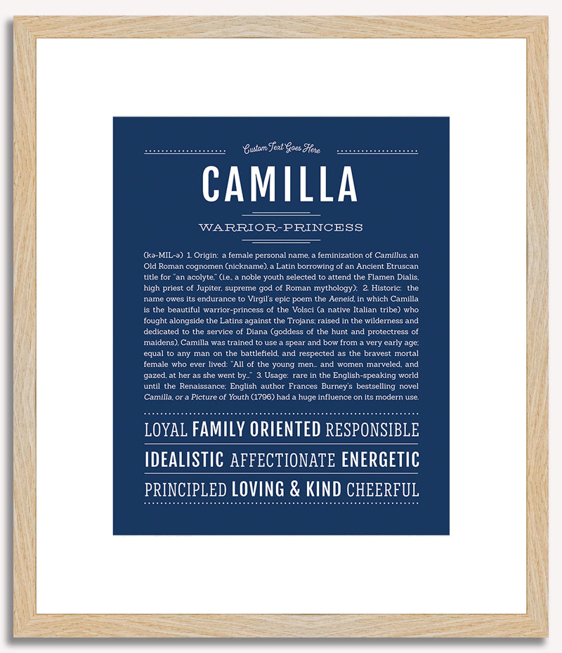 Camilla | Name Art Print