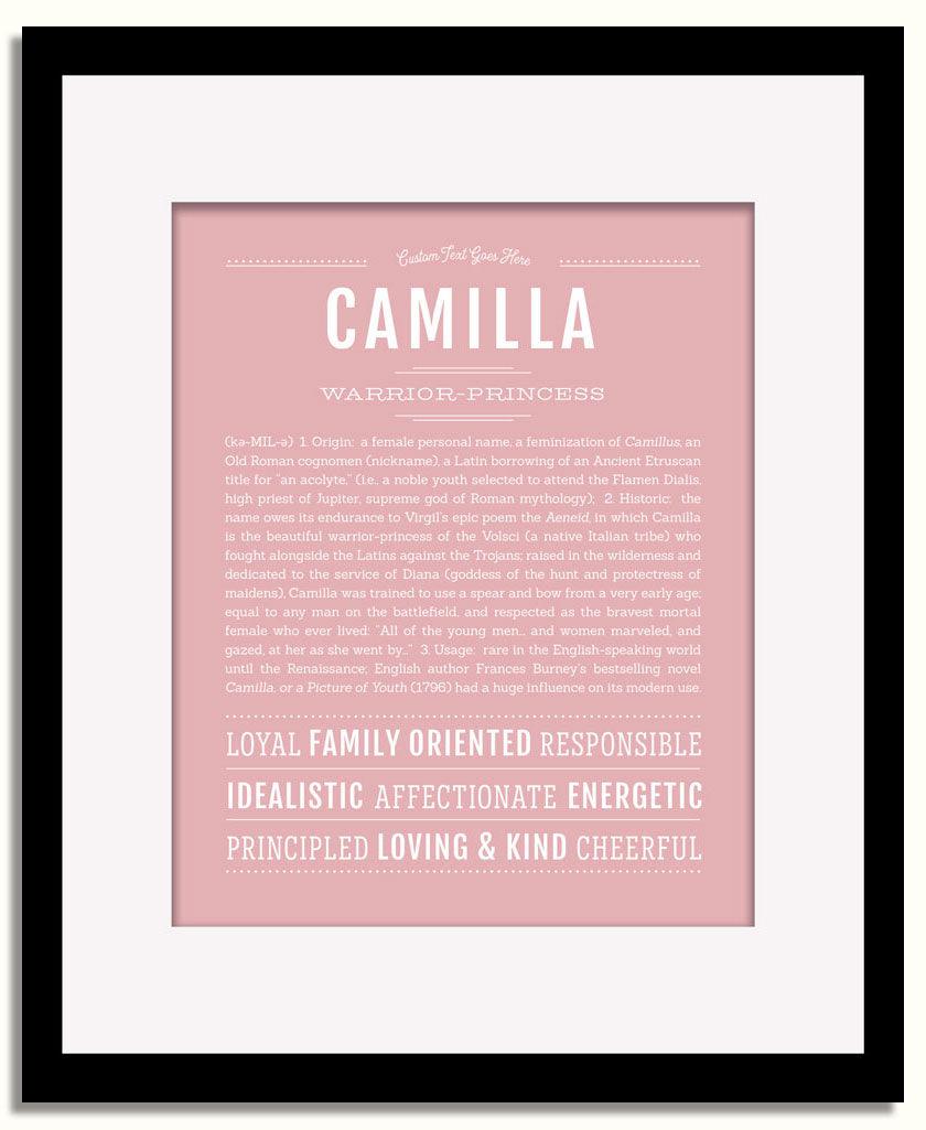 Frame Options | Dusty Rose | Black Frame, Matted