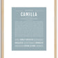 Camilla | Name Art Print