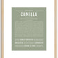 Camilla | Name Art Print