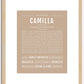 Camilla | Name Art Print