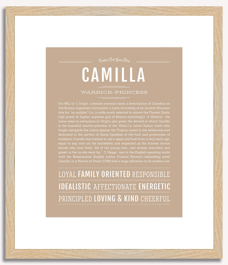 Camilla | Name Art Print