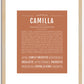 Camilla | Name Art Print