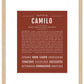 Frame Options | Bordeaux | Maple Frame, Matted