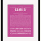 Frame Options | Dark Pink | Black Frame, Matted