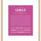 Frame Options | Dark Pink | Maple Frame, Matted