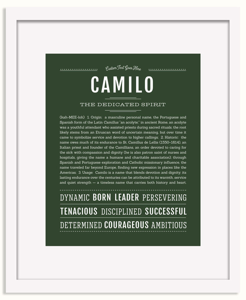 Frame Options | Deep Forest | White Frame, Matted