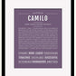 Frame Options | Deep Purple | Black Frame, Matted